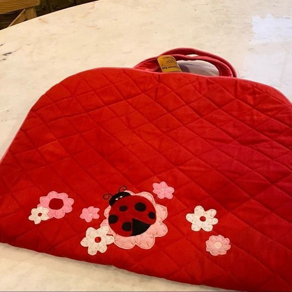 Stephen Joseph Red Ladybug Quilted Garment Bag - Picture 1 of 9